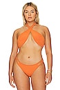 view 2 of 8 Ibiza Wrap Bikini Top in Burnt Orange