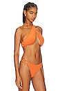 view 3 of 8 Ibiza Wrap Bikini Top in Burnt Orange