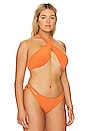 view 4 of 8 Ibiza Wrap Bikini Top in Burnt Orange