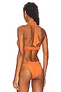 view 5 of 8 Ibiza Wrap Bikini Top in Burnt Orange