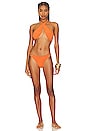 view 7 of 8 Ibiza Wrap Bikini Top in Burnt Orange