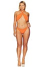 view 8 of 8 Ibiza Wrap Bikini Top in Burnt Orange