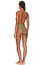 view 7 of 8 Positano V Neck One Piece in Taupe