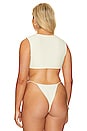 view 6 of 8 Santorini T Shirt Bikini Top in Cream
