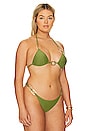 view 4 of 8 Capri Basic Bikini Top in Green