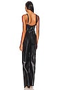 view 3 of 3 Leather Bustier Jumpsuit in Black