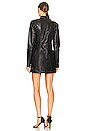 view 3 of 3 Leather Mini Dress in Black