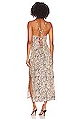 view 3 of 3 Lace Back Midi Dress in Neutral Animal