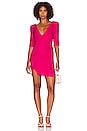 view 1 of 3 Sculptural Mini Dress in Pink Yarrow