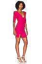 view 2 of 3 Sculptural Mini Dress in Pink Yarrow