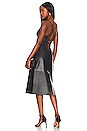 view 1 of 3 Lace Back Leather Dress in Black