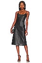 view 2 of 3 Lace Back Leather Dress in Black