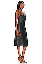 view 3 of 3 Lace Back Leather Dress in Black