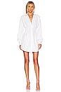 view 1 of 3 Full Sleeve Shirt Dress in White