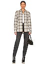 view 4 of 4 Rooted Plaid Shirt Jacket in Milk Hazelnut Plaid