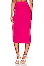 view 3 of 4 Side Button Rib Skirt in Pink Yarrow