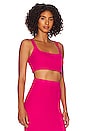 view 2 of 4 Rib Crop Tank in Pink Yarrow