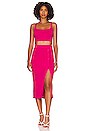 view 4 of 4 Rib Crop Tank in Pink Yarrow