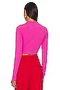 view 3 of 4 Young & Fun Longsleeve Crop Top in Pink