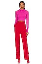 view 4 of 4 Young & Fun Longsleeve Crop Top in Pink