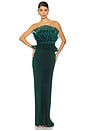 view 1 of 5 Masquerade Gown in Pine Shimmer
