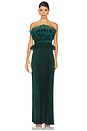 view 4 of 5 Masquerade Gown in Pine Shimmer