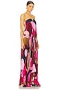 view 2 of 4 x REVOLVE Black Tie Gown in Capri Print Pink in Pink Calypso