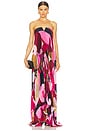 view 4 of 4 x REVOLVE Black Tie Gown in Capri Print Pink in Pink Calypso