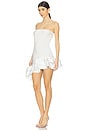 view 3 of 5 Volant Mini Dress in Bridal Ivory