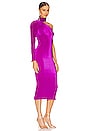 view 2 of 4 Soiree 90's Sleeved Gown in Grape