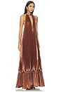 view 3 of 5 Libertie Gown in Bronze Glitter