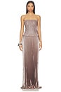 view 1 of 4 ROBE MAYA in Suede Shimmer