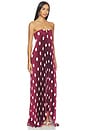 view 2 of 4 VESTIDO BLACK TIE in Polka Wine
