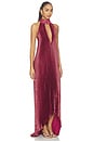view 2 of 4 Opera Gown in Wine Shimmer
