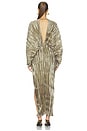 view 4 of 4 De Luxe Gown in Dark Gold Shimmer