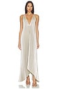 view 1 of 5 VESTIDO LARGO THE MUSE in Gold Metallic