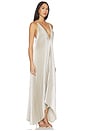 view 2 of 5 VESTIDO LARGO THE MUSE in Gold Metallic