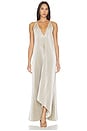 view 5 of 5 VESTIDO LARGO THE MUSE in Gold Metallic