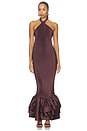 view 1 of 4 Soho Dress in Mahogany