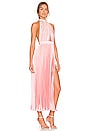 view 2 of 3 Renaissance Split Midi Dress in Light Pink