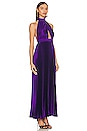 view 2 of 3 Renaissance Full Length Gown in Deep Purple