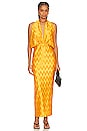 view 1 of 3 Riviera Sleeveless Gown in Amber