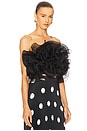 view 2 of 4 Coucou Organza Top in Noir