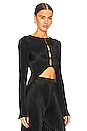 view 2 of 4 La Drame Top in Black