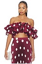 view 1 of 4 Debut Top in Polka Wine