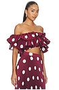 view 2 of 4 Debut Top in Polka Wine