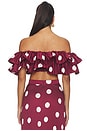 view 3 of 4 Debut Top in Polka Wine
