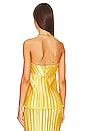 view 3 of 4 Vacances Strapless Top in Canary