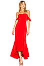 view 1 of 3 Sunset Gown in Scarlet