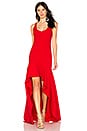 view 1 of 3 VESTIDO LARGO SYLVIE in Scarlet